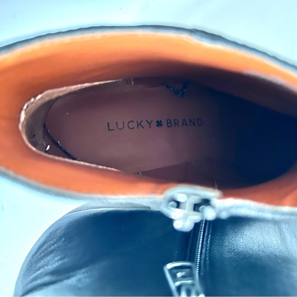 NEW IN BOX Lucky Brand Mazzee Black Ankle Boots. Black. Size: 7 - Picture 7 of 15